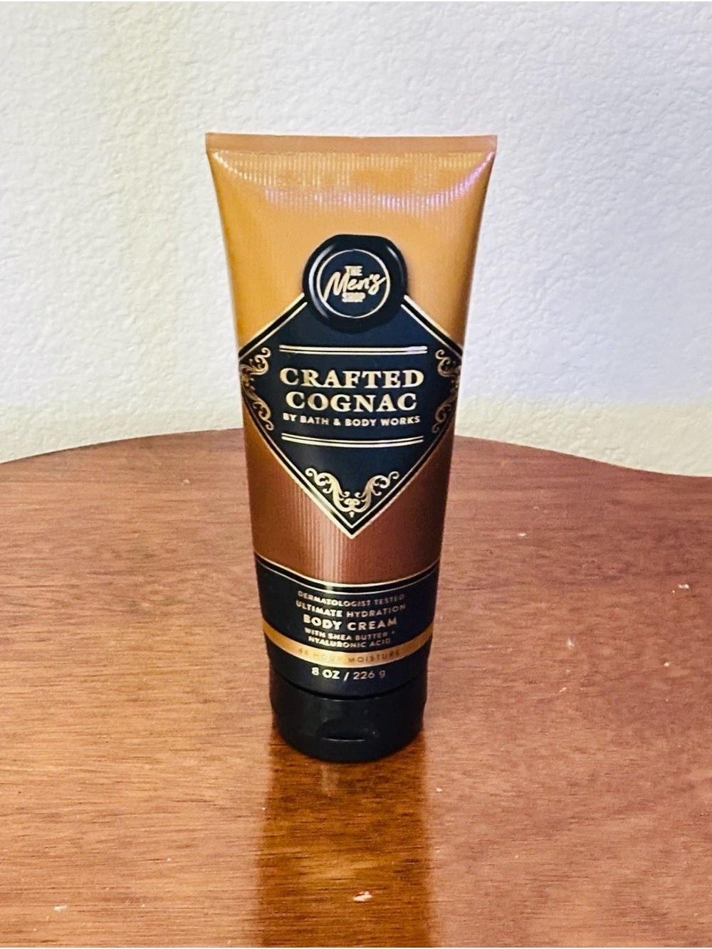 Bath & Body Works Crafted Cognac Men's Body Cream - Brown & Black